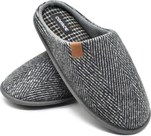 Load image into Gallery viewer, Grey Autumn Memory Foam Scuff Comfortable Slippers