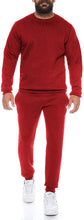 Load image into Gallery viewer, Men&#39;s Red Warm Winter Long Sleeve 2pc Sweatsuit