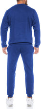 Load image into Gallery viewer, Men&#39;s Blue Warm Winter Long Sleeve 2pc Sweatsuit