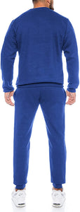 Men's Blue Warm Winter Long Sleeve 2pc Sweatsuit
