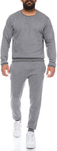 Load image into Gallery viewer, Men&#39;s Light Grey Warm Winter Long Sleeve 2pc Sweatsuit