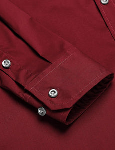 Men's Wrinkle-Free Button Down Grey Long Sleeve Shirt