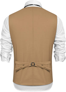 Men's Gold Sequin Sleeveless Shiny Formal Vest