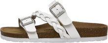 Load image into Gallery viewer, Black Braided Soft Cork Buckle Summer Sandals