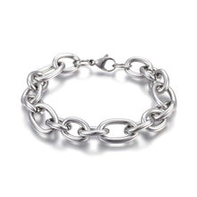 Load image into Gallery viewer, Exclusive Designs Silver Cable Chain 8.25&quot; Stainless Steel Wrist Chain