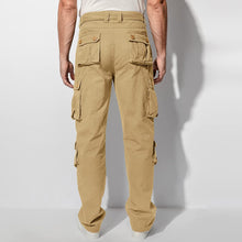 Load image into Gallery viewer, Multi Pockets Khaki Loose Tactical Men&#39;s Pants