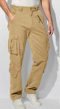Load image into Gallery viewer, Multi Pockets Khaki Loose Tactical Men&#39;s Pants