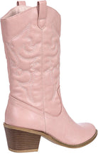 Load image into Gallery viewer, Blush Embroidered  Modern Western Cowboy Boot