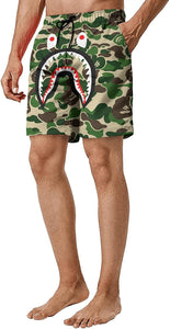 Casual Athletic Green Quick Dry Men's Shorts