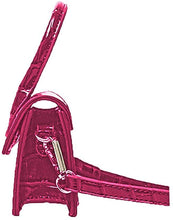 Load image into Gallery viewer, Mini Crossbody Pink Purse Leather Crocodile Style Top Handle Clutch Handbag
