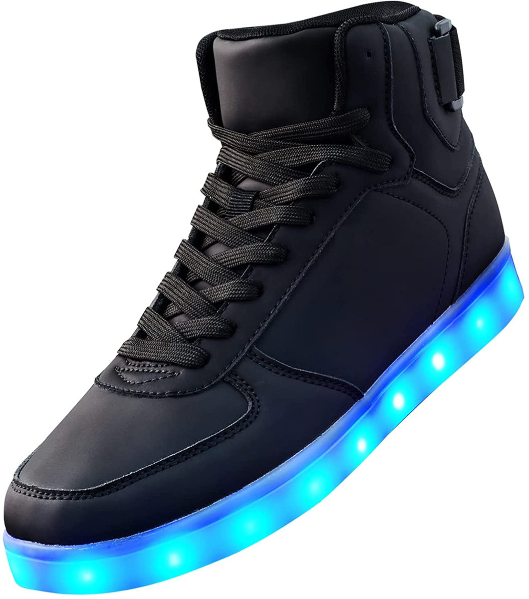 Unisex Black LED Light Up Shoes