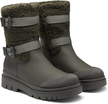 Load image into Gallery viewer, Fur Lining Olive Green Waterproof Mid-Calf Outdoor Boots