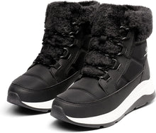 Load image into Gallery viewer, Outdoor Faux Fur Black Waterproof Women&#39;s Snow Boots