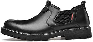 Classic Chelsea Black Leather Men's Oxford Shoes