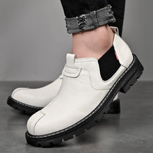 Load image into Gallery viewer, Classic Chelsea White Leather Men&#39;s Oxford Shoes