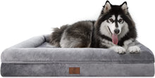 Load image into Gallery viewer, Stylish Grey Memory Foam Orthopedic Dog Bed
