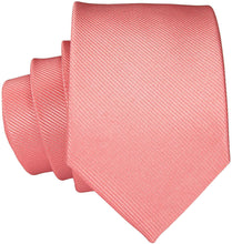 Load image into Gallery viewer, Paisley Novelty Coral Silk Men&#39;s Necktie Set