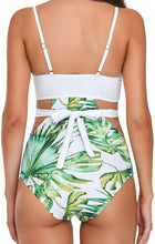 Load image into Gallery viewer, One Piece Green Cut Out Swimsuit