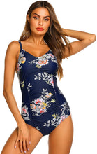 Load image into Gallery viewer, Elegant Port City Admiral Tummy Control One Piece Swimwear