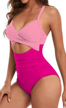 Load image into Gallery viewer, Black Sweetheart Two Tone One Piece Swimsuit