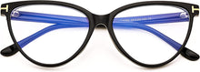 Load image into Gallery viewer, Cat Eye Black Frame Blue Light Blocking Eyewear Glasses