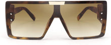 Load image into Gallery viewer, Prodigy Shades Leopard Frame Oversized Flat Top Sunglasses With Side Lens