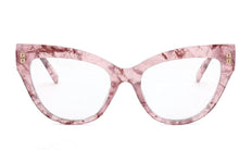 Load image into Gallery viewer, Pink Floral Frame Oversized Anti Eyestrain Glasses