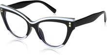 Load image into Gallery viewer, Black &amp; White Frame Oversized Anti Eyestrain Glasses