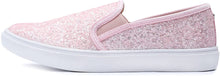 Load image into Gallery viewer, Fashion Slip-On Baby Pink Glitter Casual Flat Loafers
