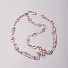 Load image into Gallery viewer, Full Rhinestones Rose Gold Bohemia Head Chain Bridal Headpiece
