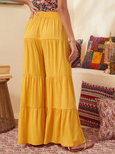 Load image into Gallery viewer, Chic Yellow Wide Leg Palazzo Pants
