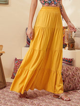 Load image into Gallery viewer, Chic Yellow Wide Leg Palazzo Pants