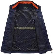 Load image into Gallery viewer, Men&#39;s Khaki Outdoor Vest Sleeveless Jacket Multi Pockets