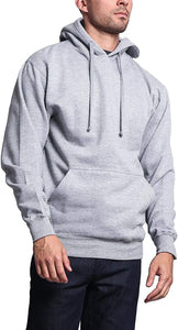 Premium Heather Grey Pullover Long Sleeve Hoodie Sweatshirts