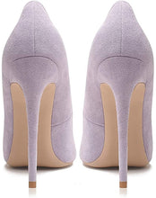 Load image into Gallery viewer, Perfect Fit   Lilac Purple  Pointed Toe High Heel Slip On Stiletto