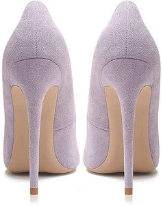 Perfect Fit   Lilac Purple  Pointed Toe High Heel Slip On Stiletto