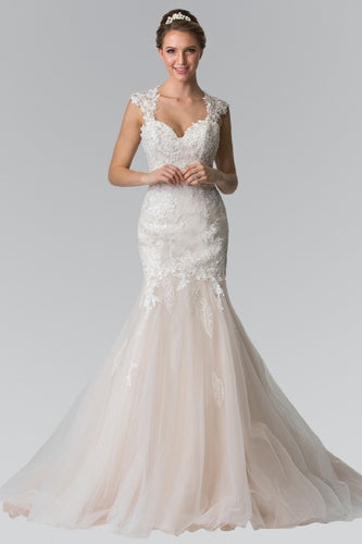 Triumph Lace Appliques Strap Mermaid Wedding Dress