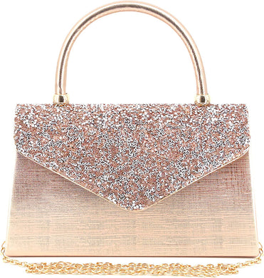 Luxury Flip Diamond Apricot Rhinestone Clutches Purse Handbag