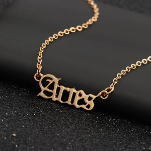 The Zodiac Gold Chain Pendant Necklace