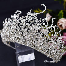 Load image into Gallery viewer, Silver Rhinestone Tiara Crystal Headpiece Accessories for Women (Headwear)