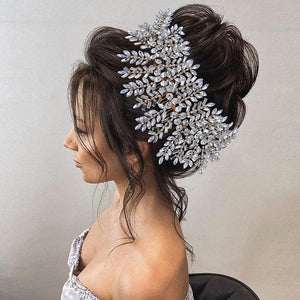 Silver Headwear Bridal Hair Comb Rhinestone Hair Accessories