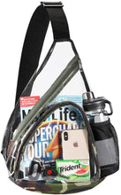 Load image into Gallery viewer, Durable Sling Camouflage Bag Clear Backpack with Adjustable Strap