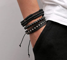 Load image into Gallery viewer, Kyle Wooden Bead Style 7 Hemp Cord Wood Beads Wristbands Bracelet