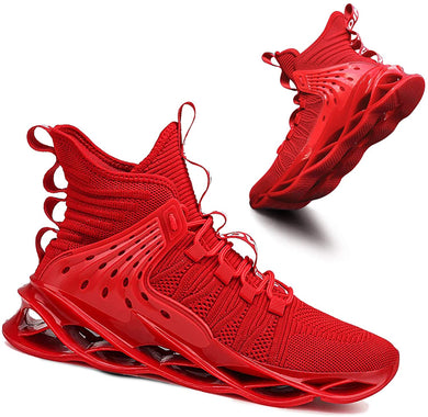 Men's Red Athletic Running Sneakers