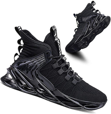 Men's Matte Black Running Shoes