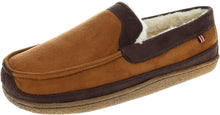 Load image into Gallery viewer, Moccasin Tan Brown Two-Tone Warm Soft Classic Slipper