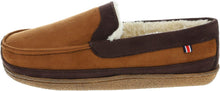 Load image into Gallery viewer, Moccasin Tan Brown Two-Tone Warm Soft Classic Slipper