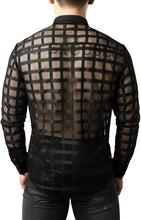 Load image into Gallery viewer, Men&#39;s See Through Button Down Shirt
