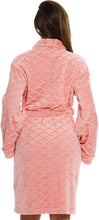 Load image into Gallery viewer, Trendy Coral Velour Kimono Nightwear Women&#39;s Robe