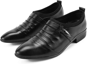 Men's Black Business Derby Oxford Dress Shoes
